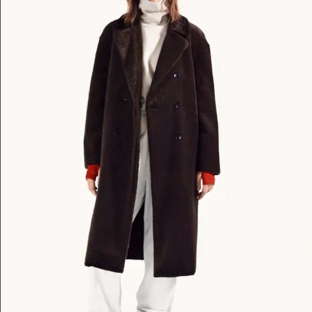 NWT Zara Faux Fur Wrap Coat